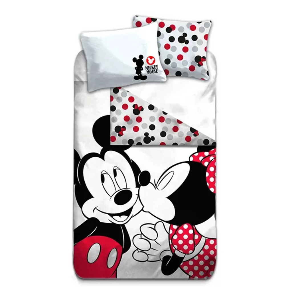 Спален комплект Мики и Мини Маус - Детско спално бельо за единично легло Mickey and Minnie Mouse Disney