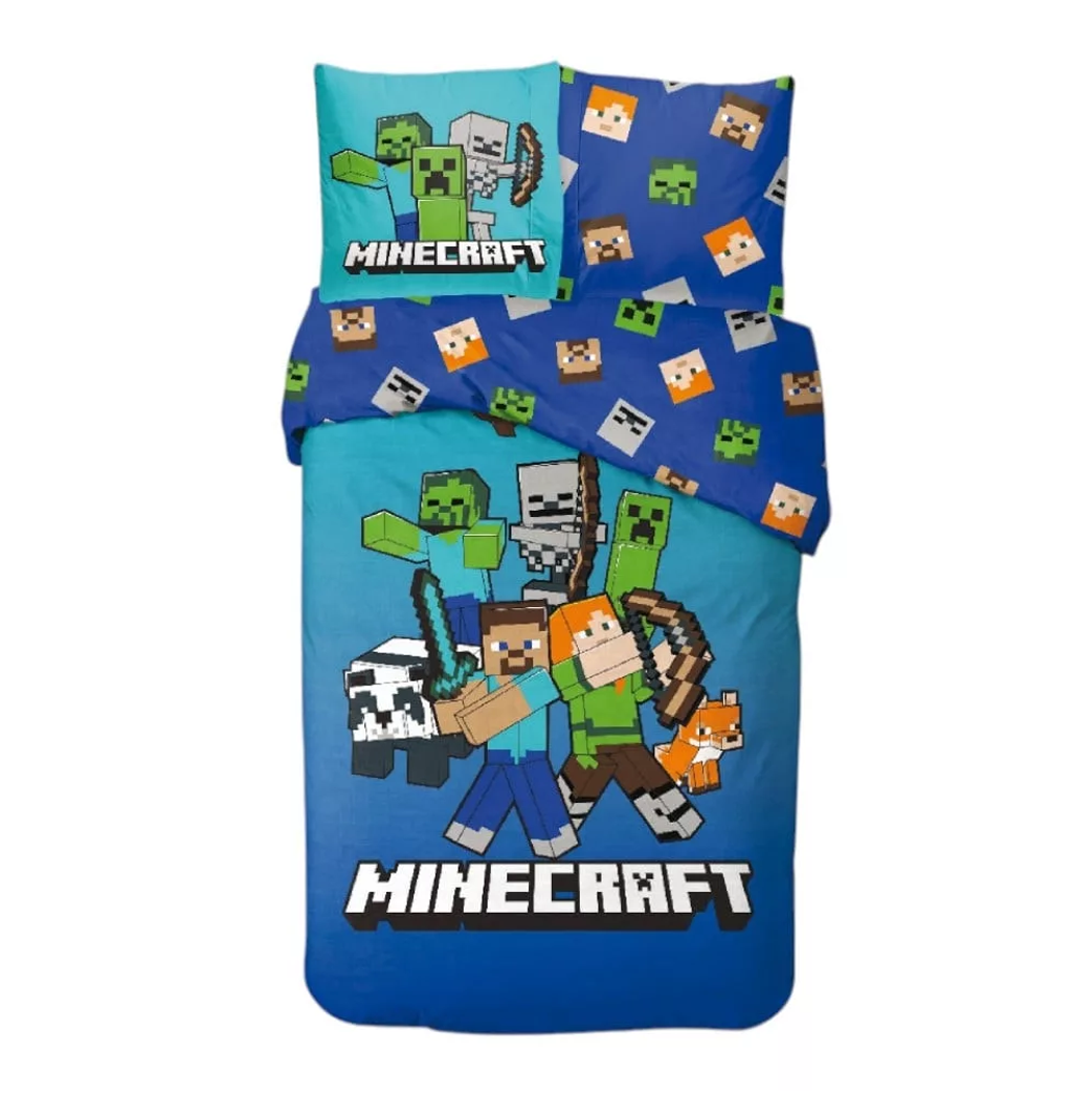 Спален комплект Майнкрафт - спално бельо и аксесоари за детска стая Minecraft