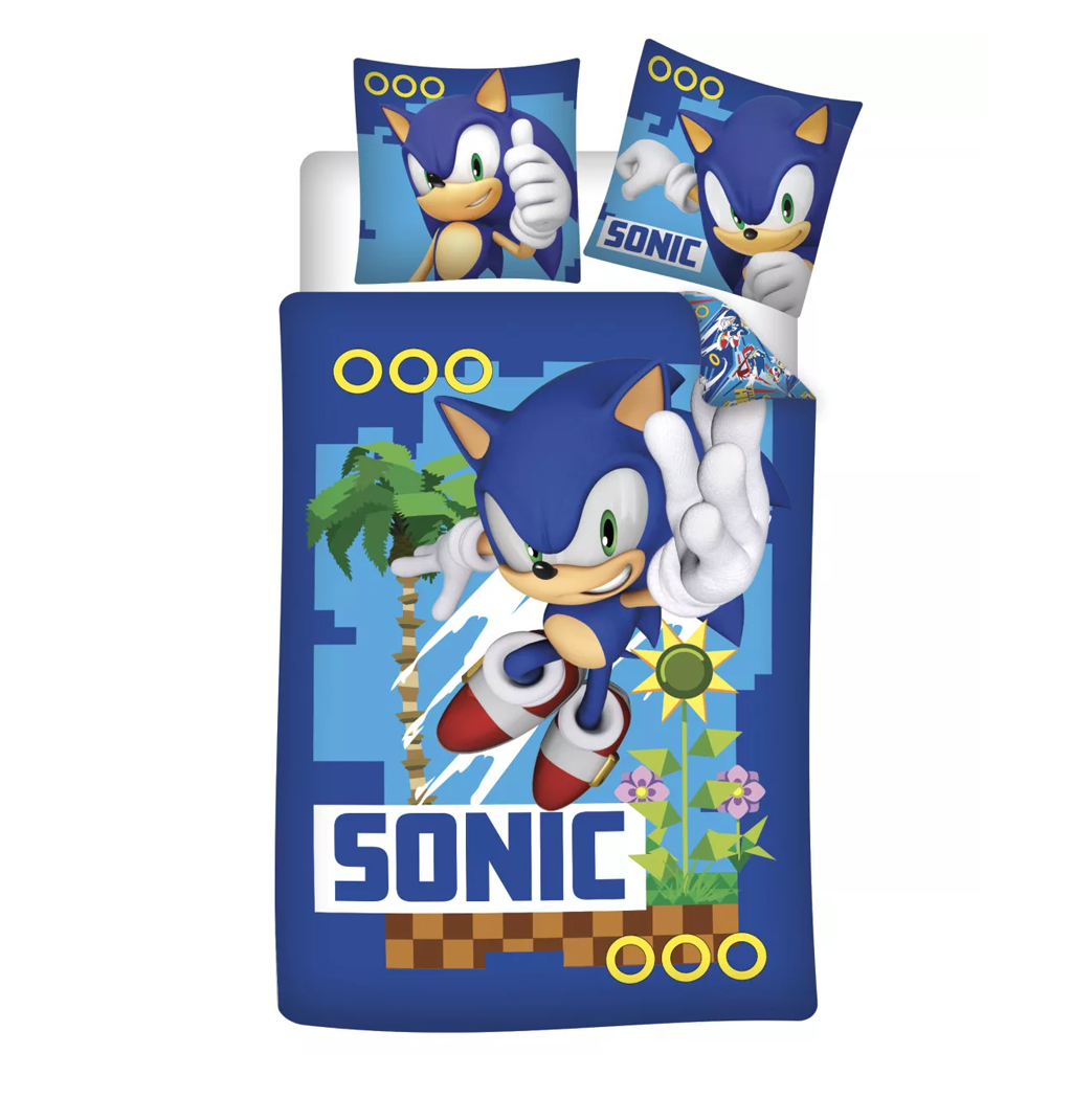 Спален комплект Таралежът Соник - Детско спално бельо Sonic