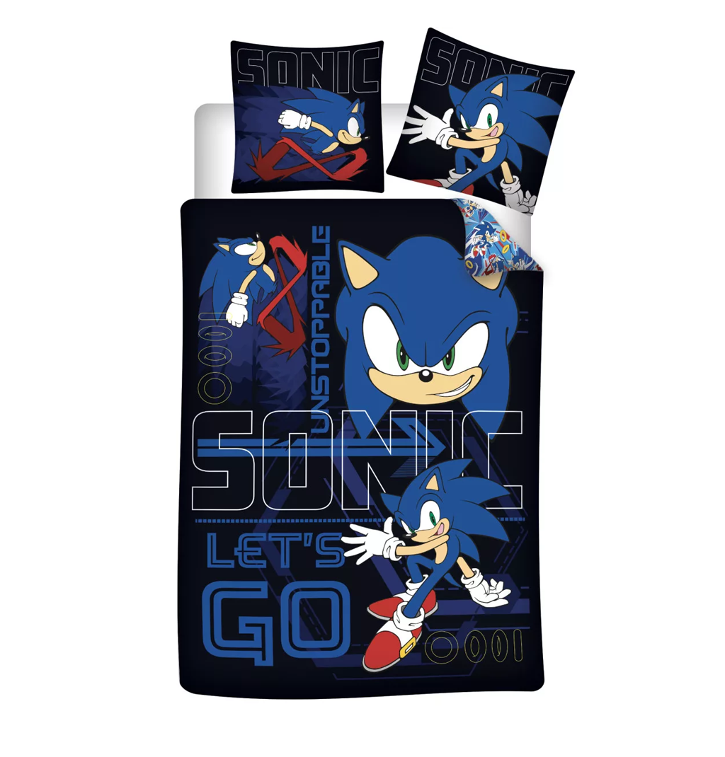 Спален комплект Таралежът Соник - Детско спално бельо Sonic