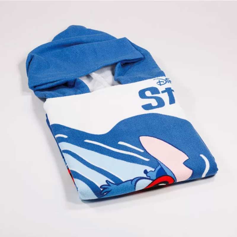 Синьо Плажно Пончо за момче