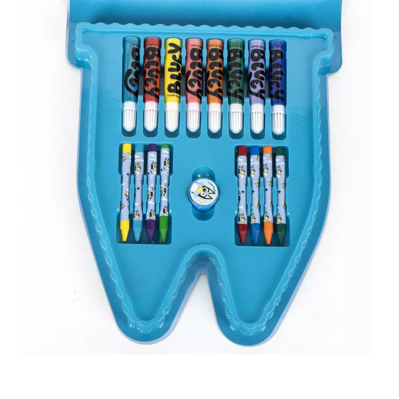 Kufarche za risuvane s tvorcheski materiali Bluey