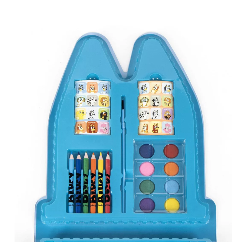 Uchenicheski posobiq i at materiali - Pasteli, cvetni molivi i flumasteri, boichki i stikeri