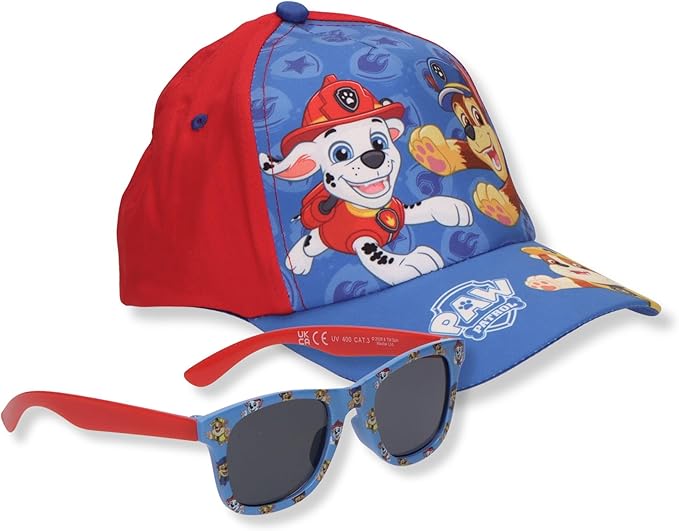 Komplekt detska shapka s kozirka i slanchevi ochila Paw Patrol