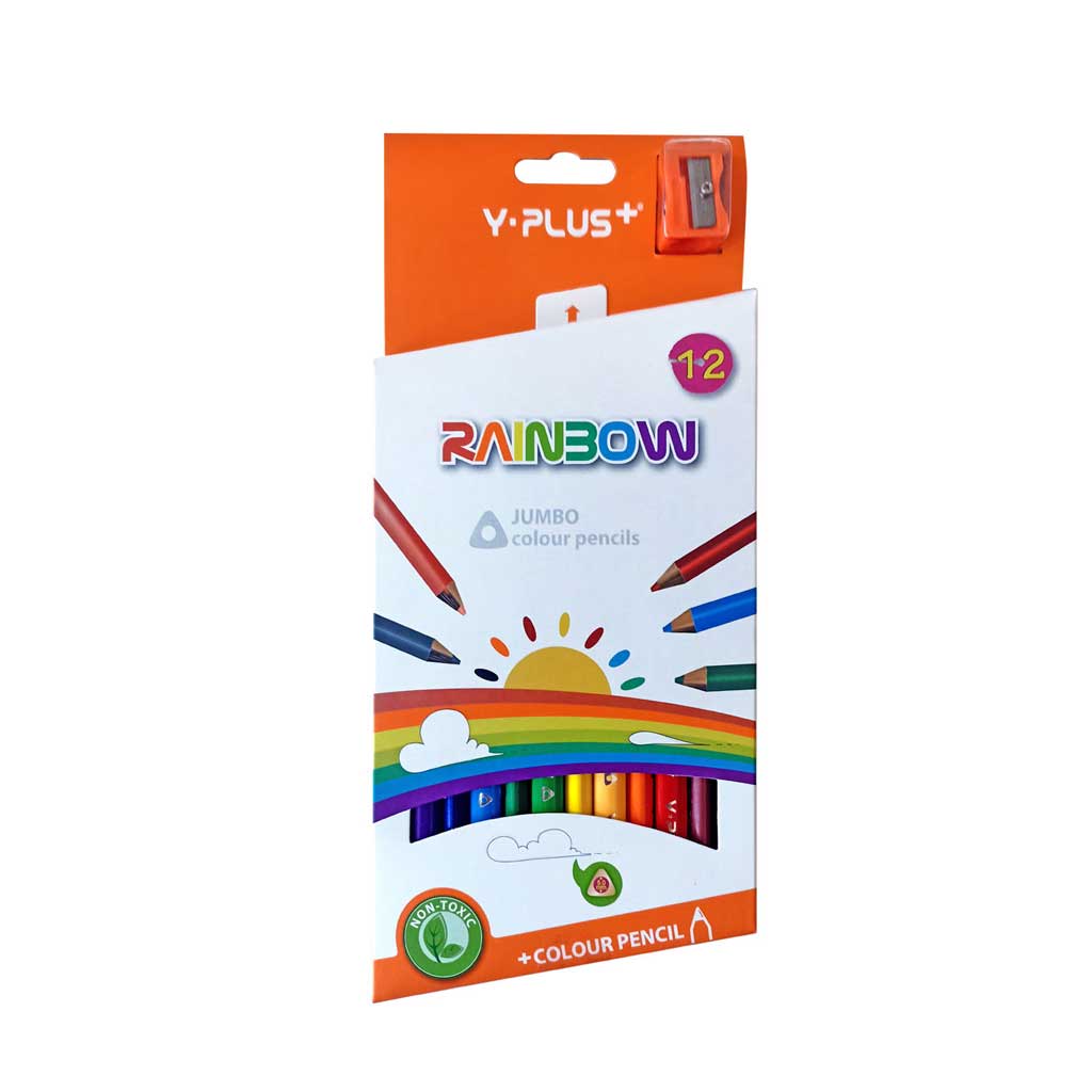Цветни моливи с острилка YPlus - Ученически пособия и арт материали