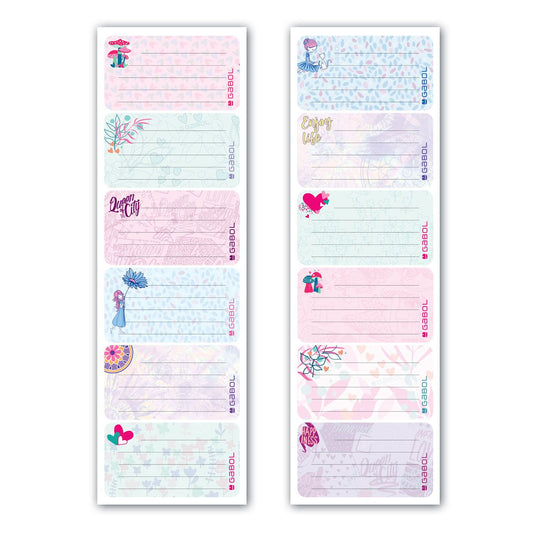 Етикети за учебници и тетрадки Gabol - Ученически пособия и консумативи