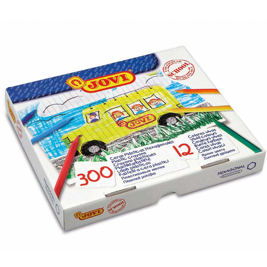Пастелни моливи в кутия - детски пастели Jovi. Ученически пособия и арт материали