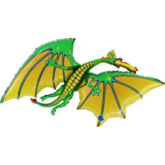 foliev balon drakon zelen