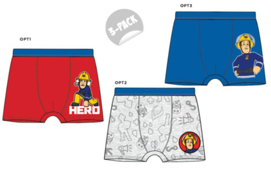 Пожарникарят Сам детски  boxer shorts 3 части/пакет 110/116 см