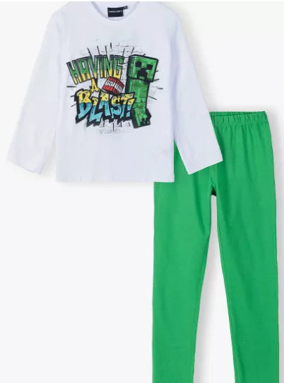 detska dalga pijama minecraft