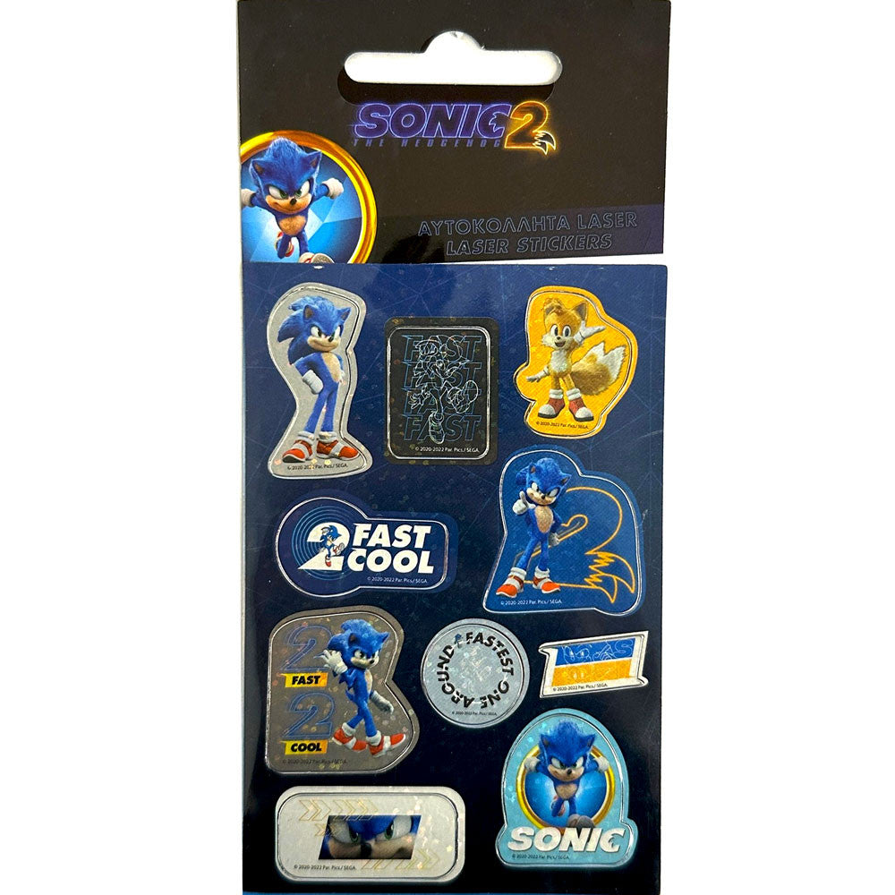 Таралежът Соник holographic sticker комплект