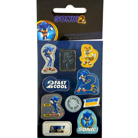 Таралежът Соник holographic sticker комплект