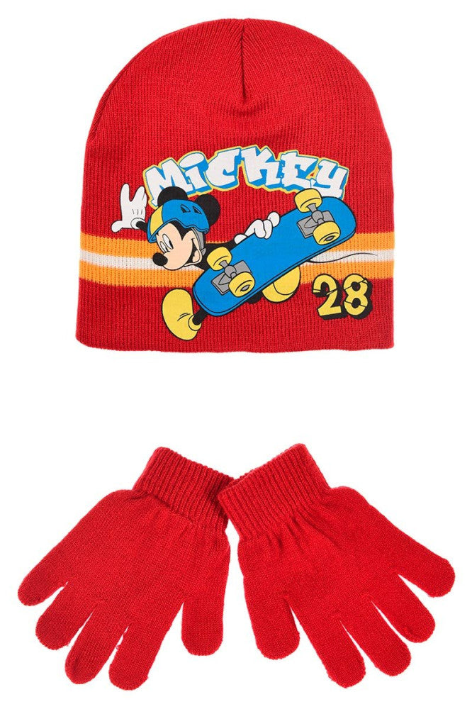 Дисни Мики  Skate детско' hat + Ръкавици комплект 54 см