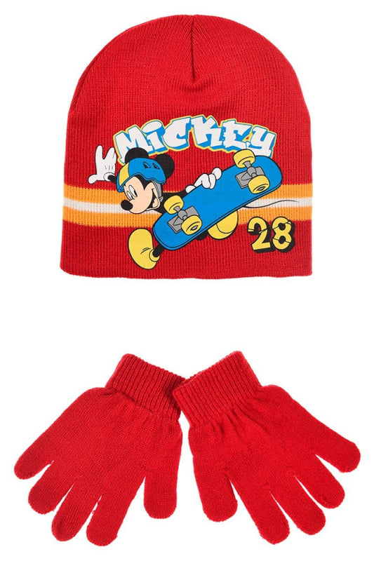 Дисни Мики  Skate детско' hat + Ръкавици комплект 54 см