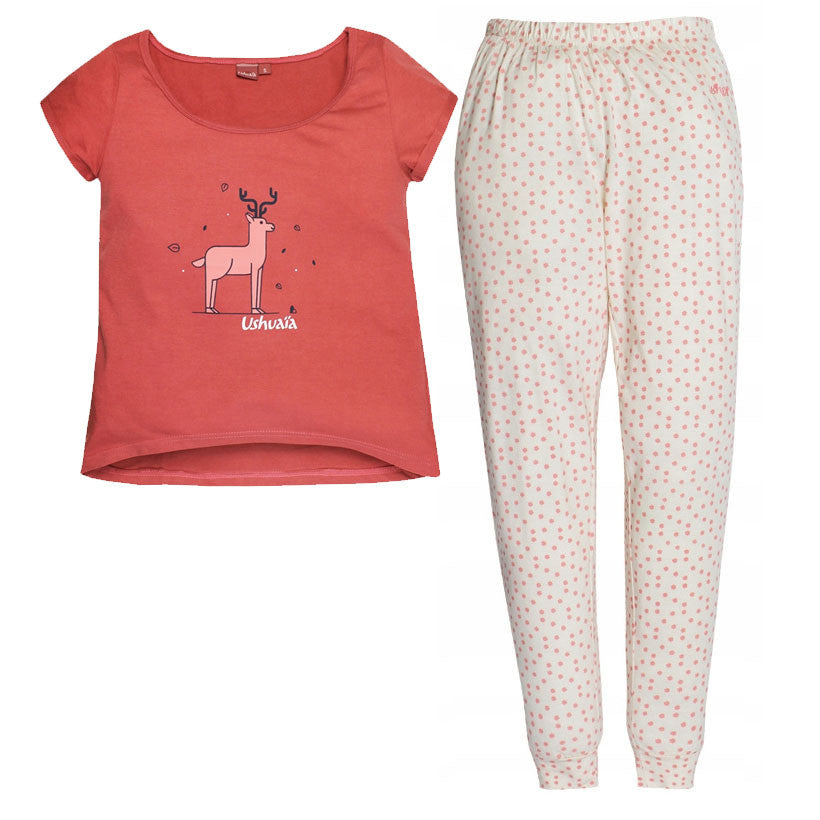 Ушуая Tiny Цветеs Reindeer Жени's pajamas XL