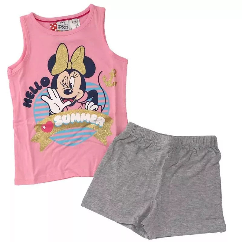 detska pijama mini maus rozovo