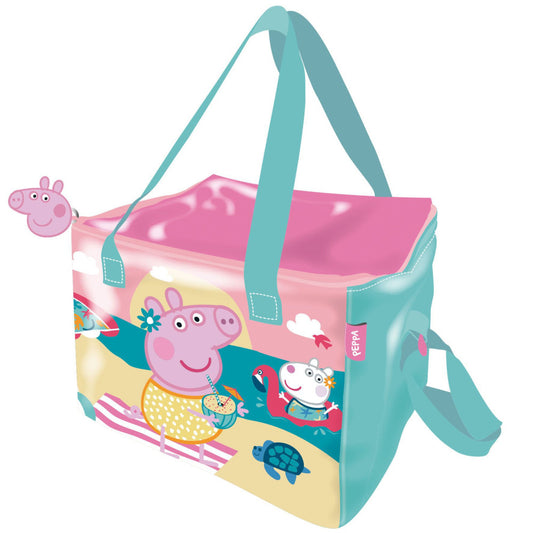 Пепа Пиг Beach thermo Чанта за обяд, cooler bag 22.5 см