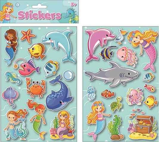 Океан puffy sticker комплект