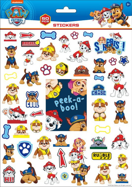 Пес патрул 50-части bubble sticker комплект