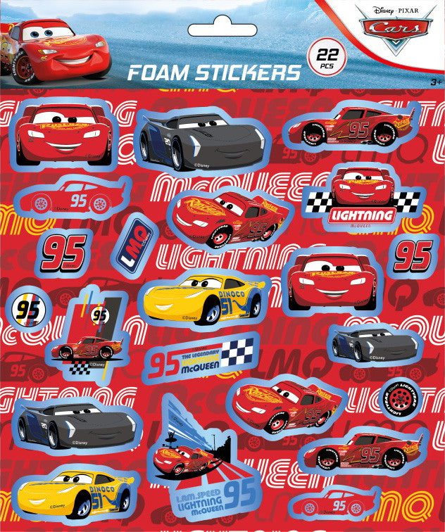 Дисни Кола puffy foam sticker with син декорация