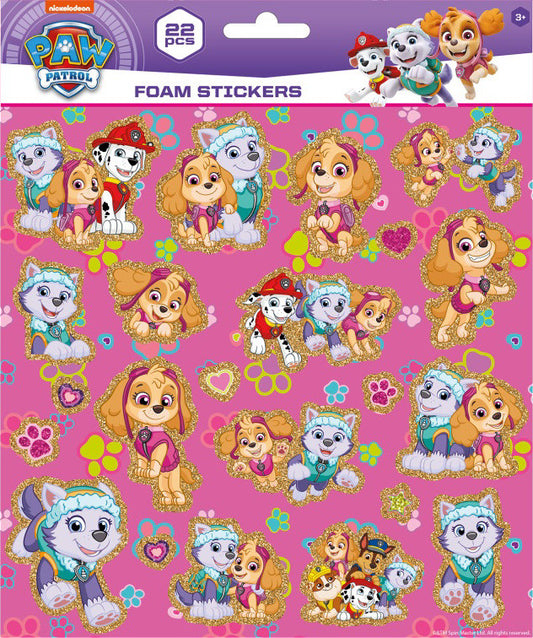 Пес патрул puffy foam sticker with златен декорация