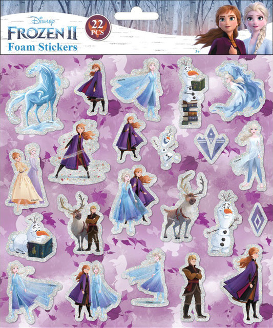 Дисни Замръзналото Кралство puffy foam sticker with сребърен декорация