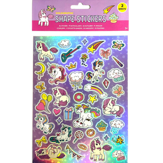 Еднорог hologram sticker комплект 2 Чаршафи