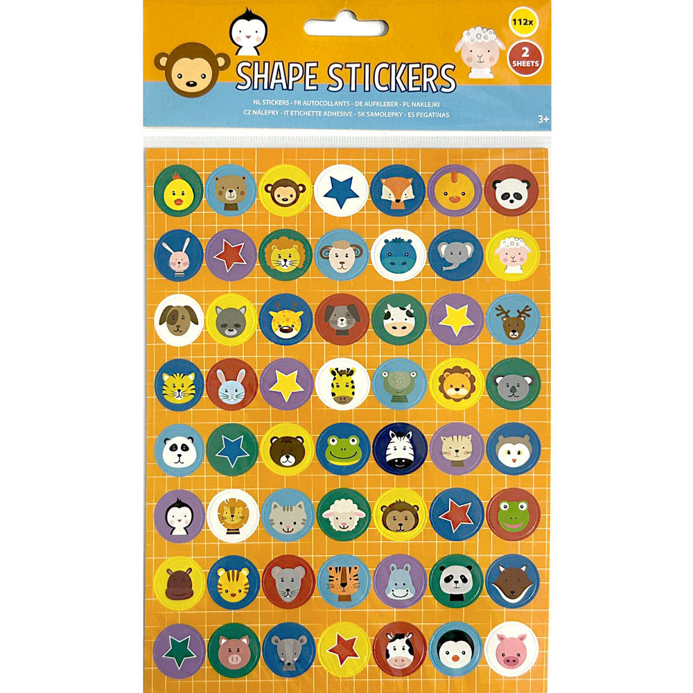Животни shape sticker комплект 2 Чаршафи