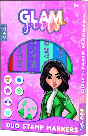 Girl Power Glam Girls Lucy marker and stamp комплект 6 части