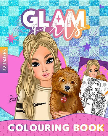 Girl Power Glam Girls Zoey Coloring Book 32 Pages