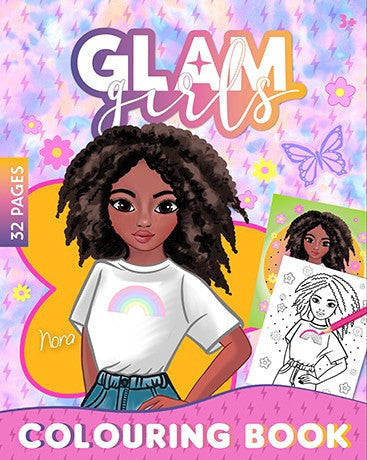 Girl Power Glam Girls Nora Coloring Book 32 Pages