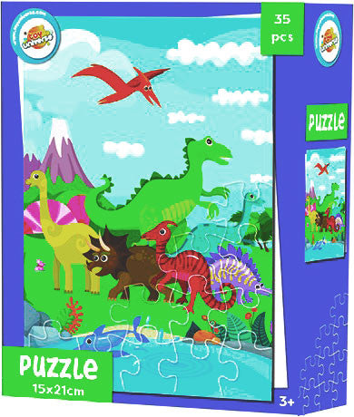 Динозавър Мини Puzzle, 35 части
