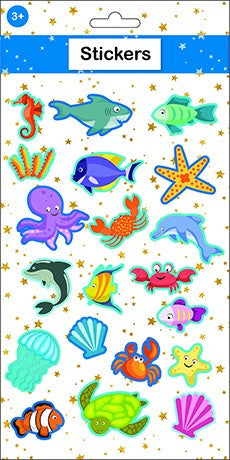 Океан puffy sponge sticker комплект