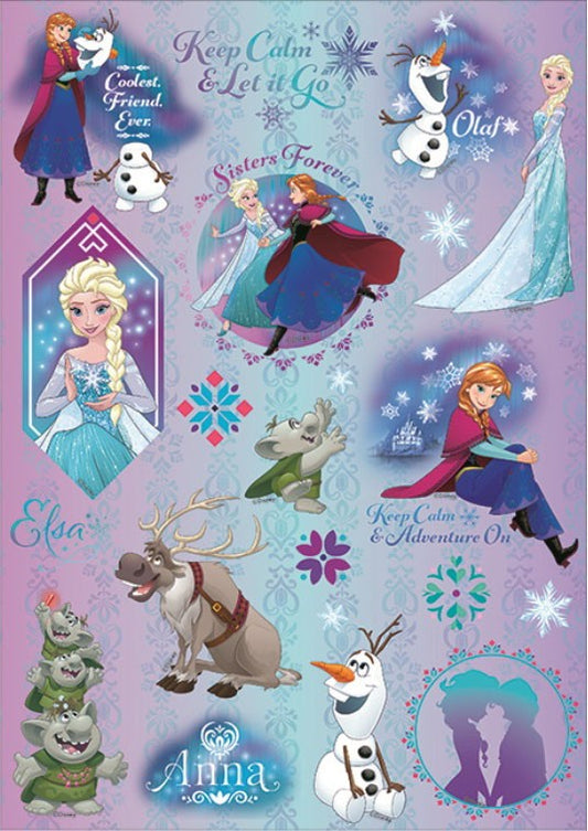 Дисни Замръзналото Кралство Mesmerizing Winter holographic sticker комплект