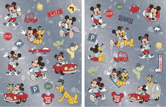 Дисни Мики  and Pluto holographic sticker комплект