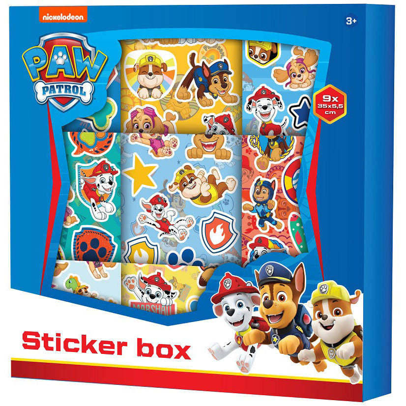 Пес патрул Team 9 sheet sticker in box