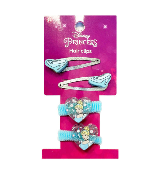 Дисни Принцеса Cinderella Glam Hair Clip, Hair Tie комплект (6 части)
