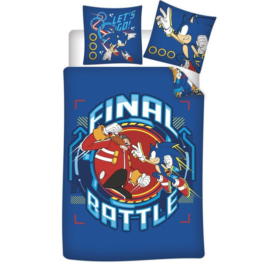 Таралежът Соник  Final Прилепtle Таралежът Соник bedding комплект 140?Ч200см, 65?Ч65 см