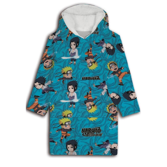 Наруто Chibi adult wearable plush fleece blanket, poncho