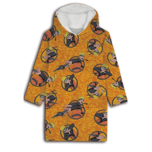 Наруто adult slip-on plush fleece blanket, poncho