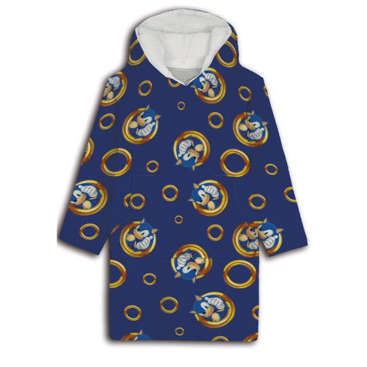 Таралежът Соник Таралежът Соник adult wearable plush polar blanket, poncho