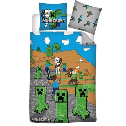 Майнкрафт Desert bedding комплект 140?Ч200см, 63?Ч63 см microfibre