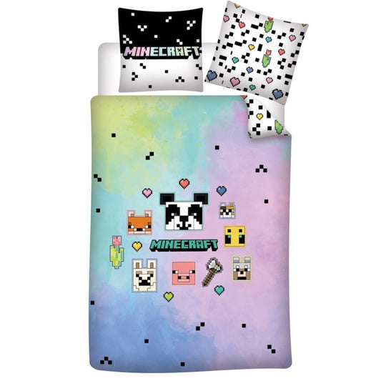 Майнкрафт Животни bedding комплект 140?Ч200см, 63?Ч63 см microfibre
