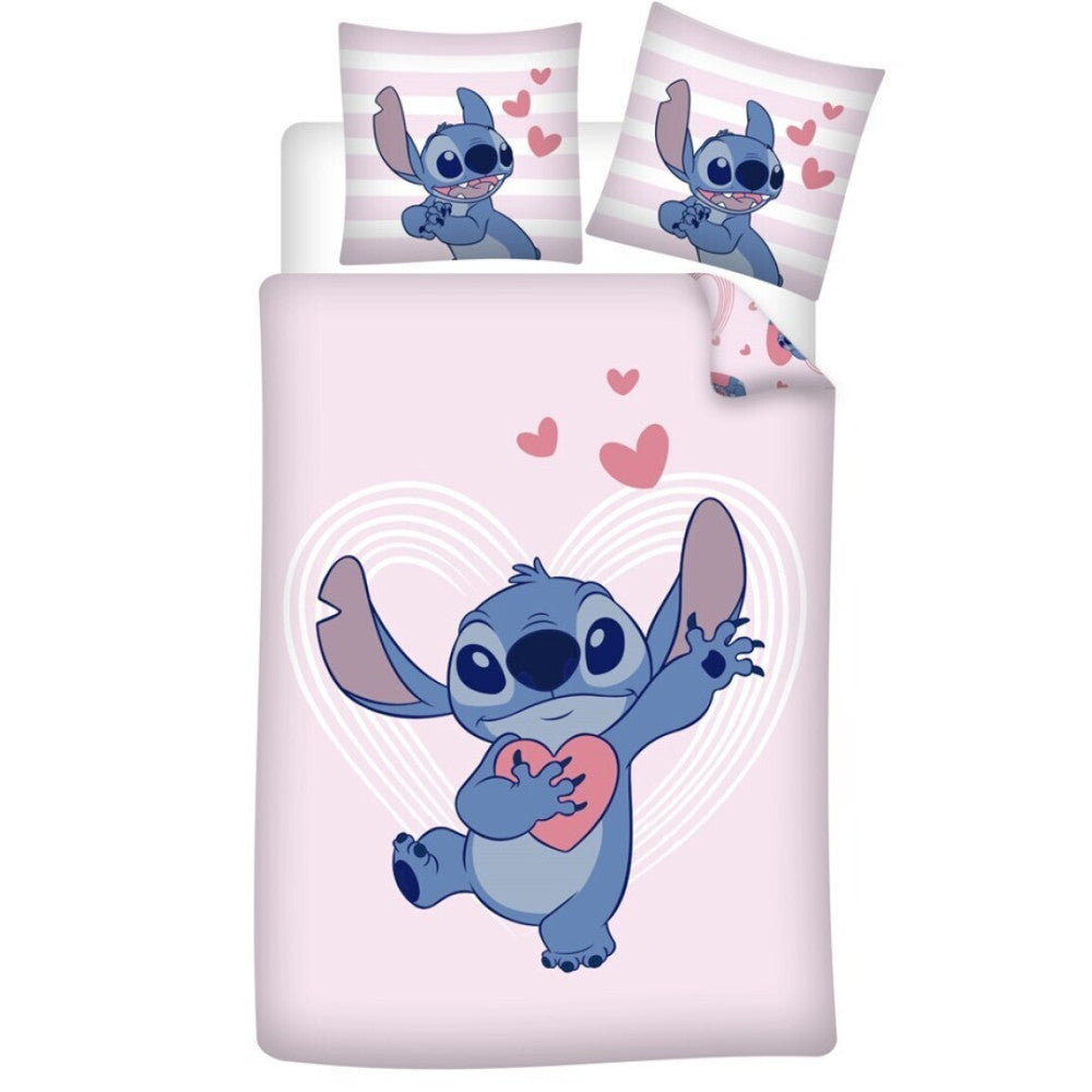 Дисни Лило и Стич Сърце bedding комплект 140?Ч200см, 65?Ч65 см