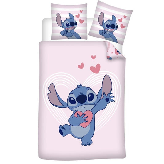 Дисни Лило и Стич Сърце bedding комплект 140?Ч200см, 65?Ч65 см