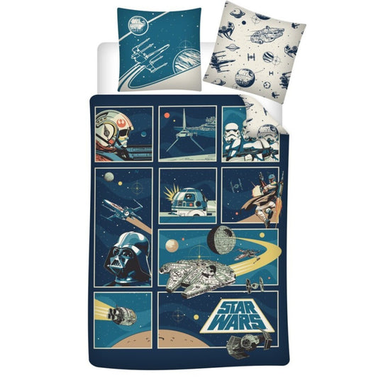 Междузвездни войни bedding cover 140?Ч200см, 65?Ч65 см