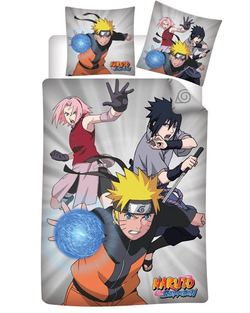 Наруто Team 7 bedding комплект 140?Ч200см, 63?Ч63 см microfibre