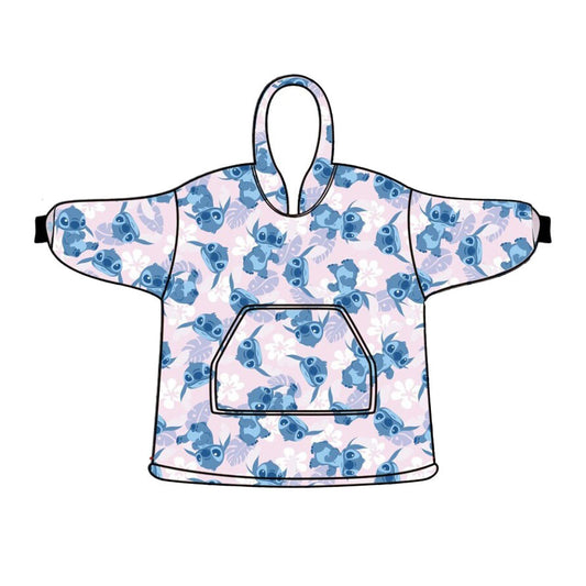 Дисни Лило и Стич Светло Роза adult pull-over plush polar blanket, poncho