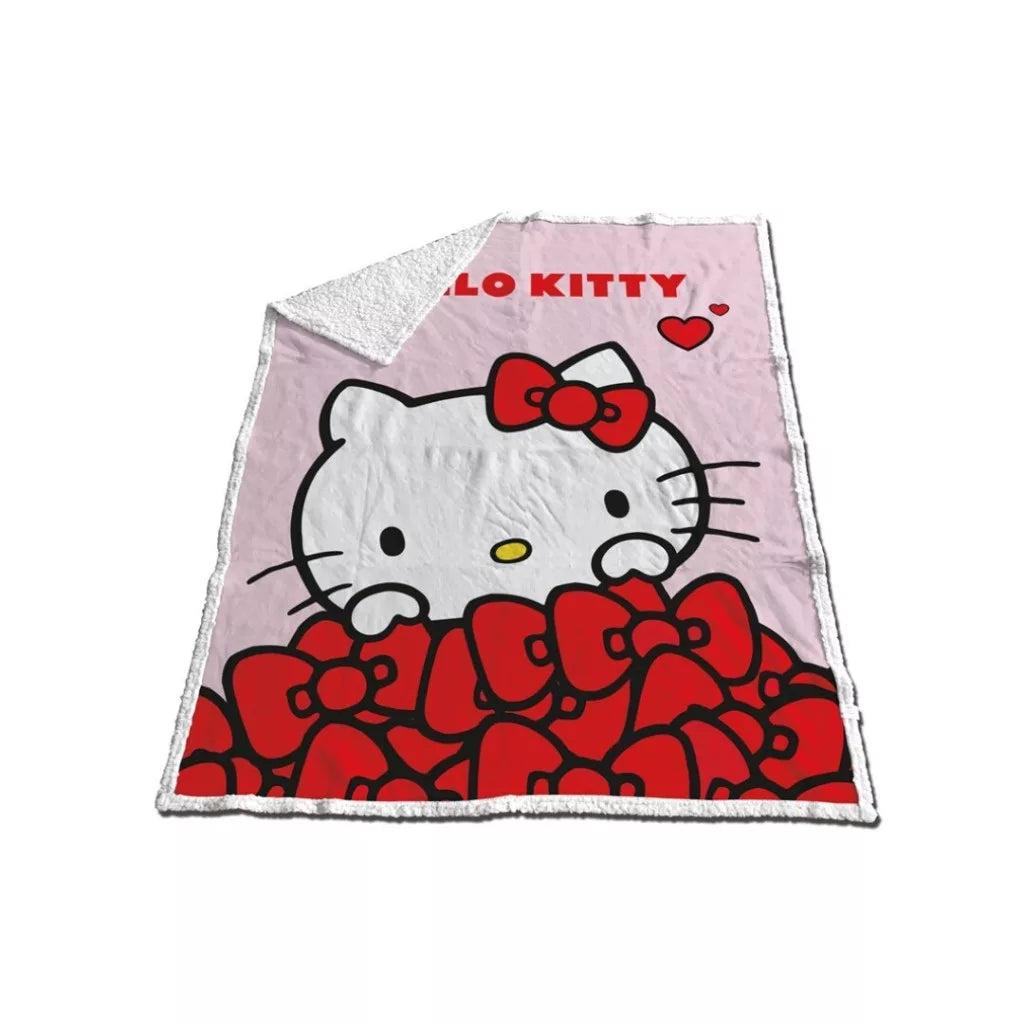 Одеяло шерпа "Hello Kitty" - 130х170см