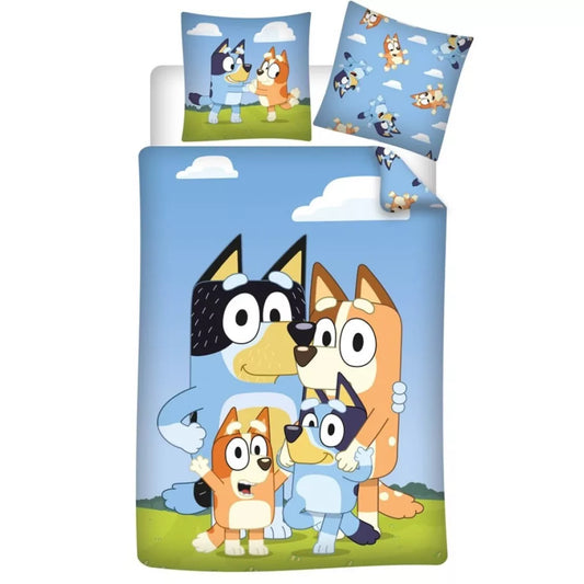 Детски спален комплект за единично легло Блуи Bluey - Спално бельо